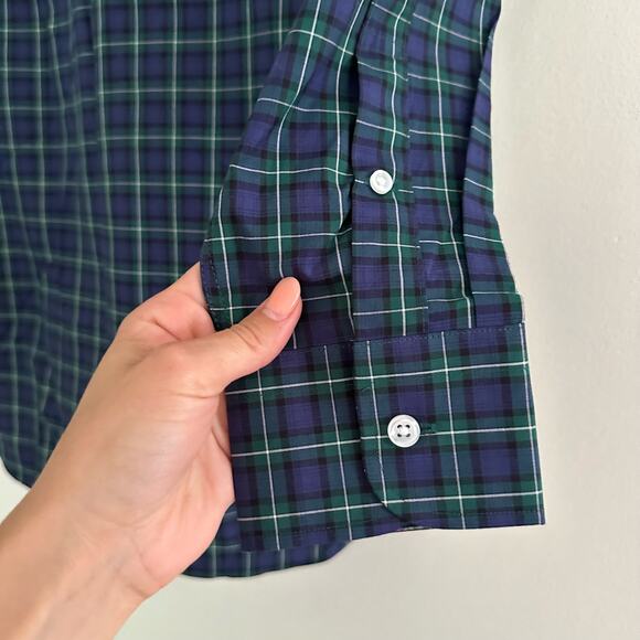 NWT J. Crew Slim-fit Ludlow Premium Fine Cotton Dress Shirt Plaid Blue 15/33 - Picture 8 of 10